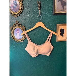 Honeylove V-Neck Tan Bra Sz 36B/C